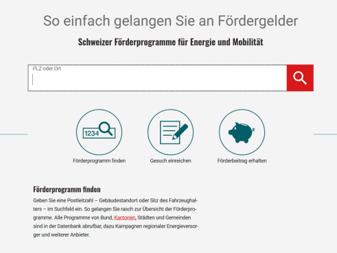 Liste aller verfügbaren Förderprogemme und Fördergelder für Gebäude und Mobilität