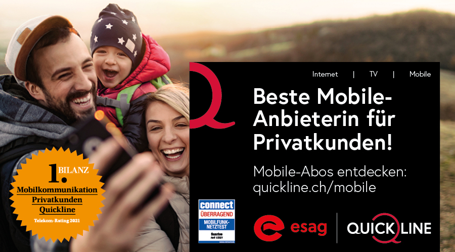 Quickline als beste Mobile-Anbieterin ausgezeichnet