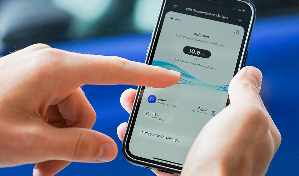 Der Ladevorgang lässt sich auf dem Smartphone verfolgen.