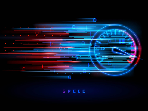 Symbolbild für 10 Gbit/s-Internetgeschwindigkeit