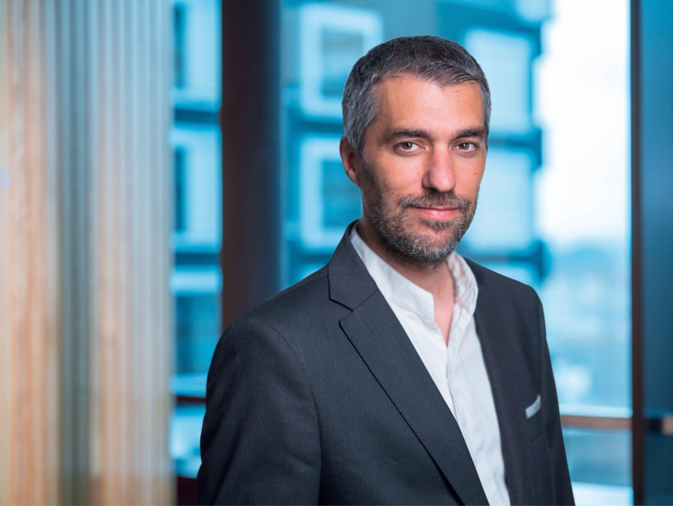 Porträtbild von Patrice Lüscher, Sales Manager bei Netrics.