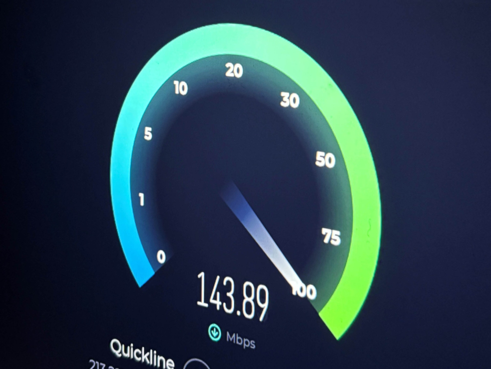 Bild eines Internet-Speedtests.